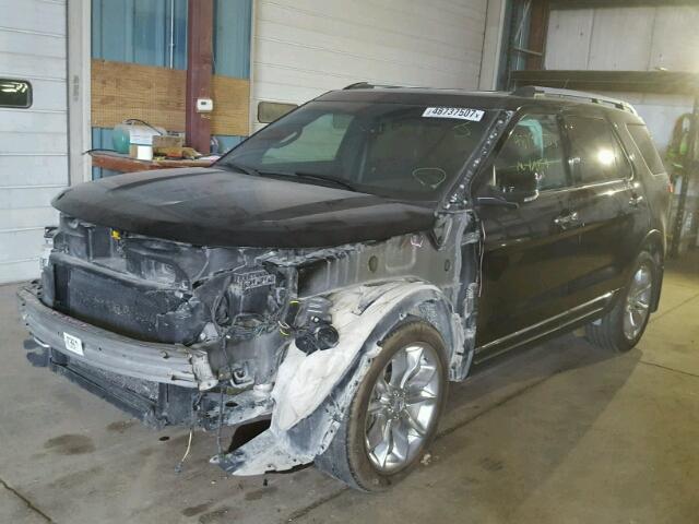 1FM5K8F8XDGB98011 - 2013 FORD EXPLORER L BLACK photo 2