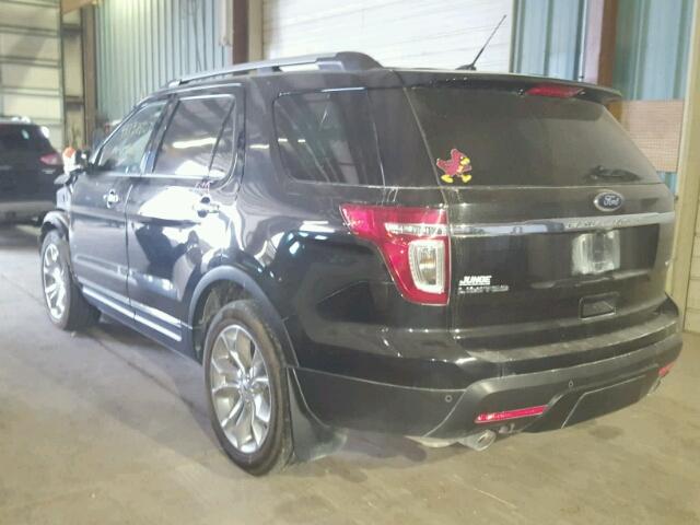 1FM5K8F8XDGB98011 - 2013 FORD EXPLORER L BLACK photo 3