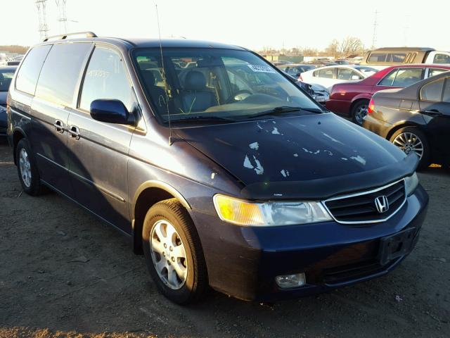 5FNRL18993B070982 - 2003 HONDA ODYSSEY EX BLUE photo 1