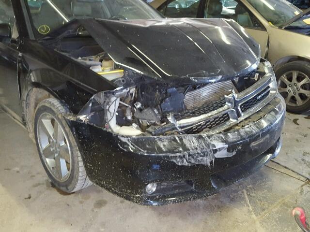 1B3BD2FB9BN573696 - 2011 DODGE AVENGER LU BLACK photo 9