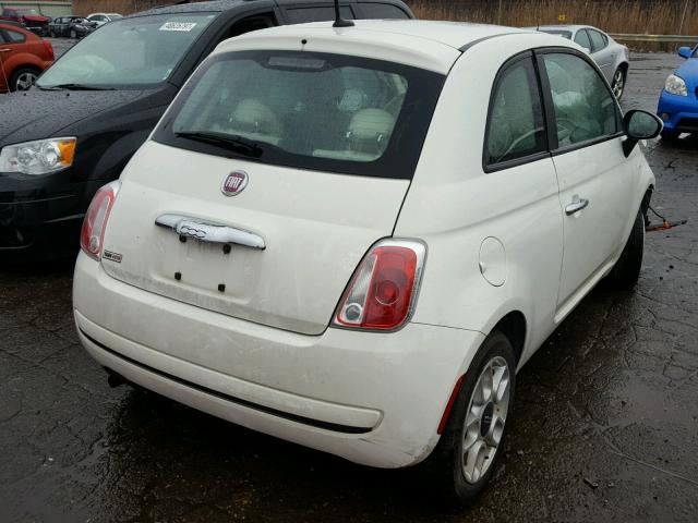 3C3CFFAR3CT104005 - 2012 FIAT 500 POP WHITE photo 4