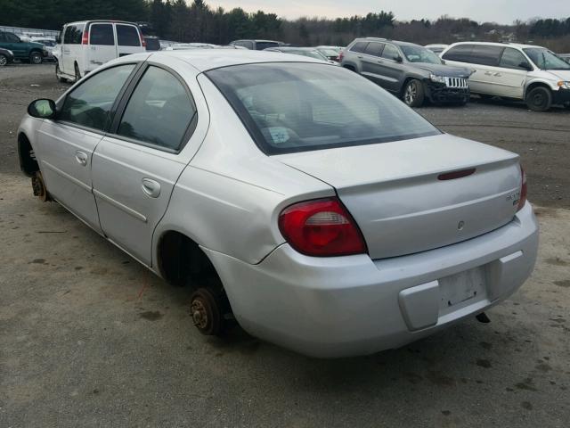 1B3ES56CX5D231083 - 2005 DODGE NEON SXT SILVER photo 3