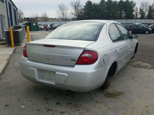 1B3ES56CX5D231083 - 2005 DODGE NEON SXT SILVER photo 4