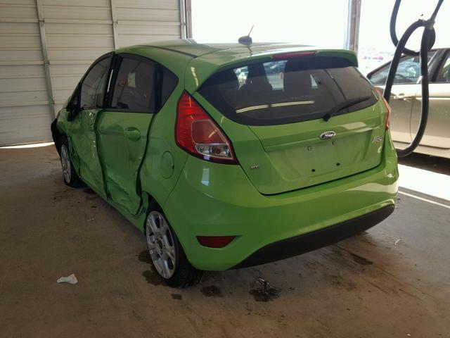 3FADP4EJ8EM127708 - 2014 FORD FIESTA SE GREEN photo 3