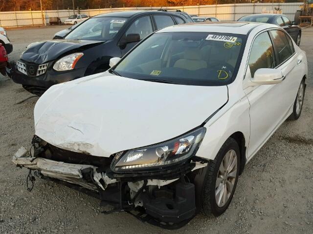 1HGCR2F71EA241734 - 2014 HONDA ACCORD EX WHITE photo 2