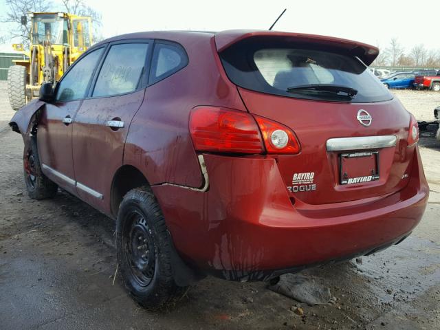 JN8AS5MV1DW611373 - 2013 NISSAN ROGUE S RED photo 3