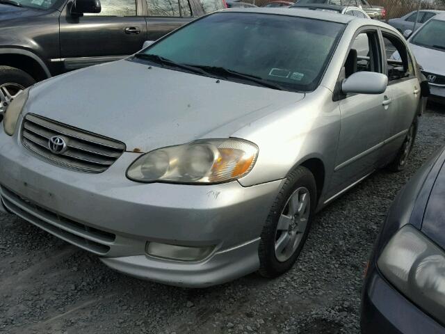 2T1BR32E73C141134 - 2003 TOYOTA COROLLA CE GRAY photo 2