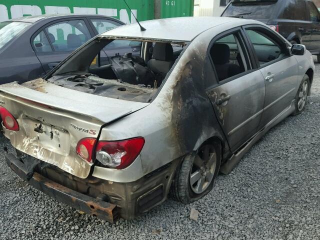 2T1BR32E73C141134 - 2003 TOYOTA COROLLA CE GRAY photo 4