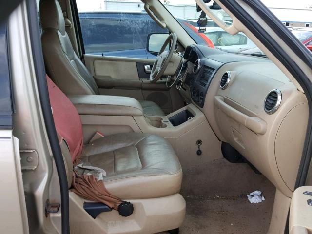 1FMPU16L34LA72286 - 2004 FORD EXPEDITION TAN photo 5