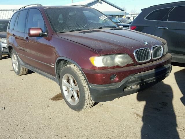 WBAFA53551LM80531 - 2001 BMW X5 3.0I MAROON photo 1