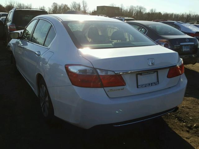 1HGCR2F38EA258690 - 2014 HONDA ACCORD LX WHITE photo 3