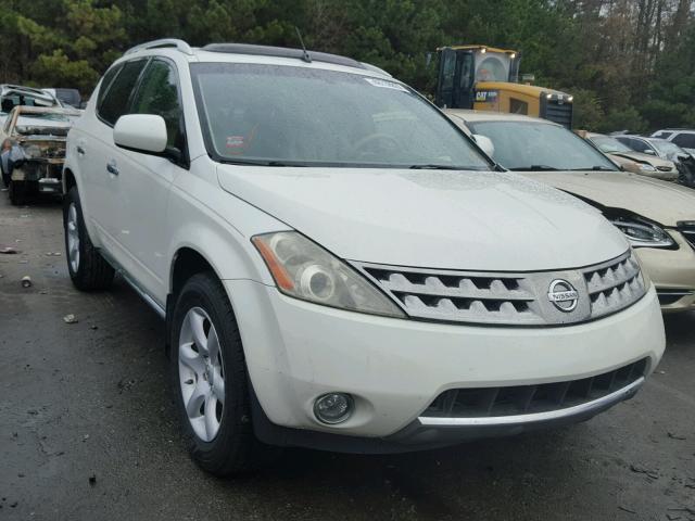 JN8AZ08W17W638014 - 2007 NISSAN MURANO SL WHITE photo 1