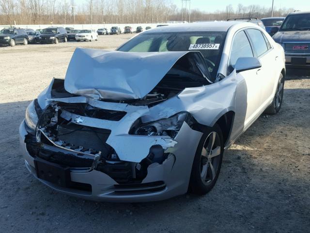 1G1ZC5E16BF356071 - 2011 CHEVROLET MALIBU 1LT SILVER photo 2