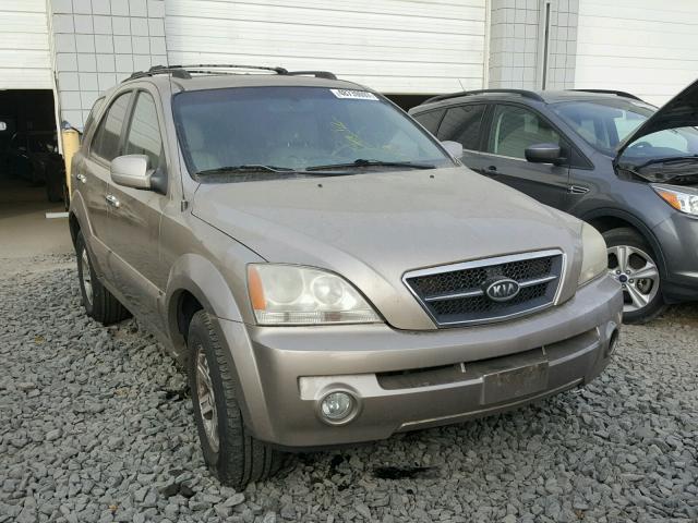 KNDJC733945257998 - 2004 KIA SORENTO EX BEIGE photo 1