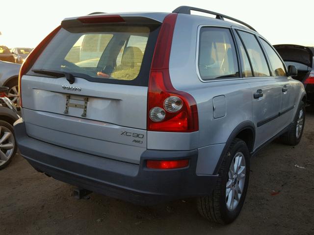 YV1CM59H941050249 - 2004 VOLVO XC90 SILVER photo 4