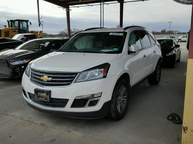 1GNKRHKD4FJ151723 - 2015 CHEVROLET TRAVERSE L WHITE photo 2