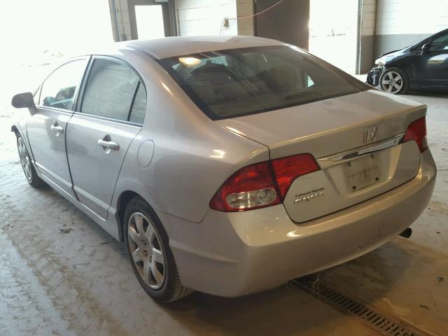 2HGFA1F50AH571230 - 2010 HONDA CIVIC LX SILVER photo 3