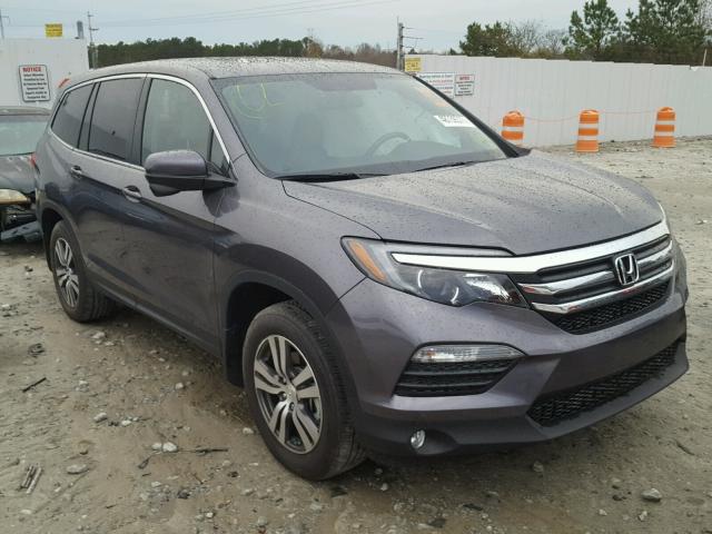 5FNYF5H79HB001354 - 2017 HONDA PILOT EXLN GRAY photo 1