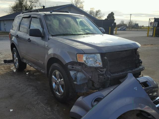 1FMCU03138KD76581 - 2008 FORD ESCAPE XLT GRAY photo 1