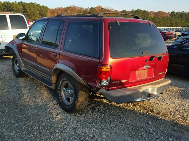1FMZU32E7WZA53428 - 1998 FORD EXPLORER BURGUNDY photo 3