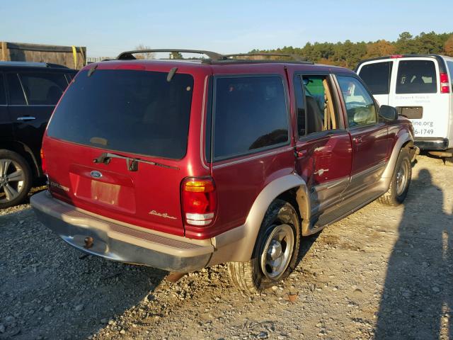 1FMZU32E7WZA53428 - 1998 FORD EXPLORER BURGUNDY photo 4