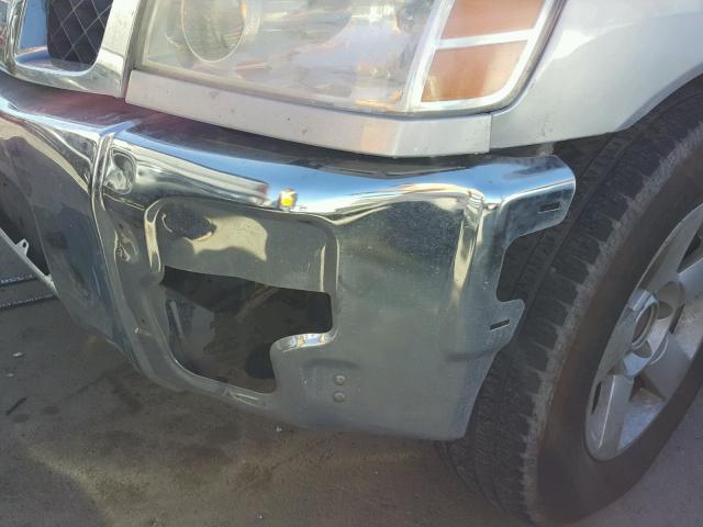 1N6AA06A94N585751 - 2004 NISSAN TITAN XE SILVER photo 9