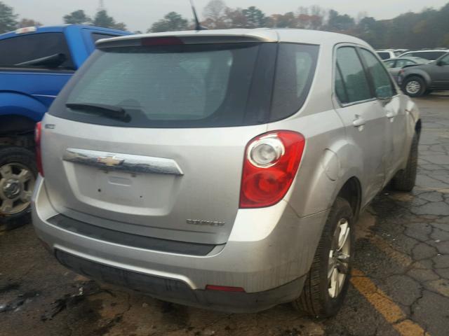 2GNALBEK3C1290395 - 2012 CHEVROLET EQUINOX LS SILVER photo 4