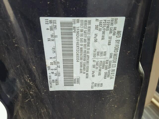 1FMDU74EXYZC65354 - 2000 FORD EXPLORER E BLUE photo 10