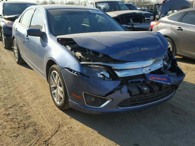 3FAHP0JAXAR314915 - 2010 FORD FUSION SEL BLUE photo 1