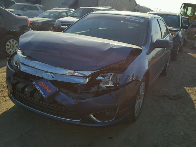 3FAHP0JAXAR314915 - 2010 FORD FUSION SEL BLUE photo 2