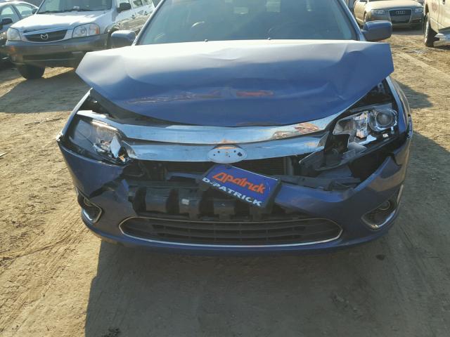 3FAHP0JAXAR314915 - 2010 FORD FUSION SEL BLUE photo 9