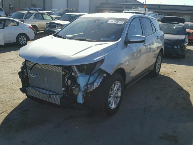 2GNAXJEV8J6159472 - 2018 CHEVROLET EQUINOX LT SILVER photo 2