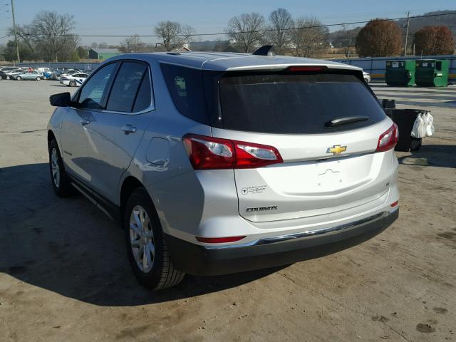 2GNAXJEV8J6159472 - 2018 CHEVROLET EQUINOX LT SILVER photo 3