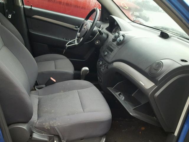 KL1TD56678B076848 - 2008 CHEVROLET AVEO BASE Көк фото 5