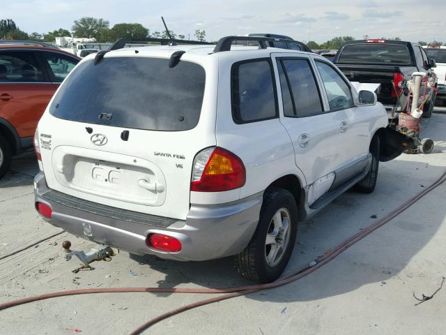 KM8SC13D24U746058 - 2004 HYUNDAI SANTA FE G WHITE photo 4