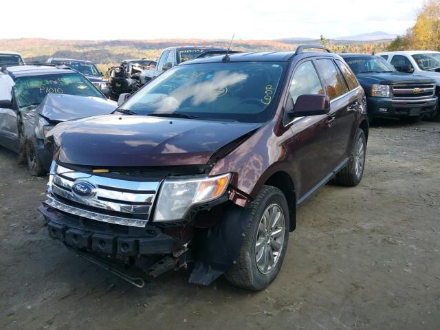 2FMDK4KC3ABA47836 - 2010 FORD EDGE LIMIT BURGUNDY photo 2