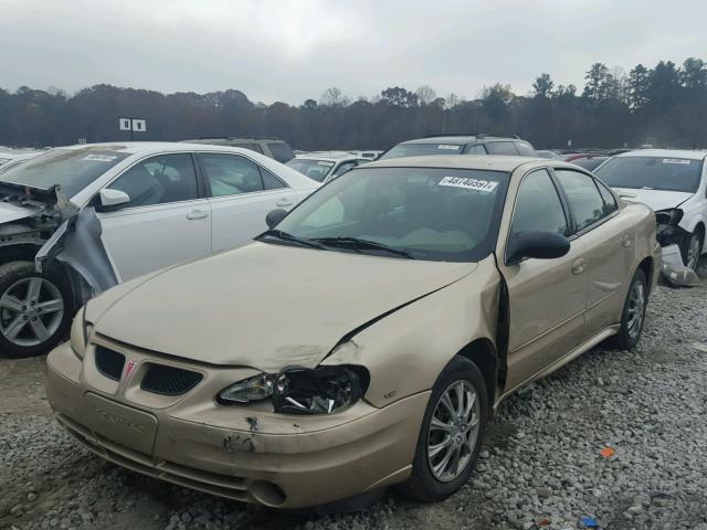 1G2NE52E15M180400 - 2005 PONTIAC GRAND AM S TAN photo 2