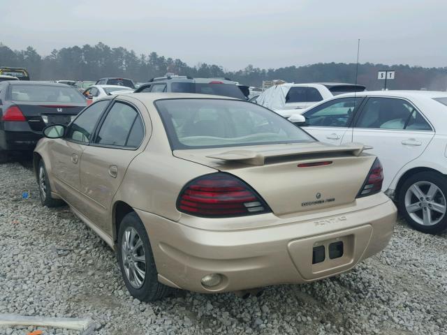 1G2NE52E15M180400 - 2005 PONTIAC GRAND AM S TAN photo 3