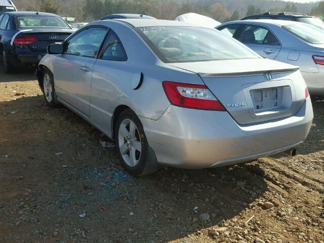 2HGFG12876H567861 - 2006 HONDA CIVIC EX SILVER photo 3