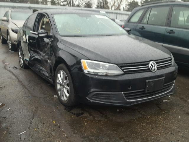 3VWDP7AJ7DM202735 - 2013 VOLKSWAGEN JETTA SE BLACK photo 1