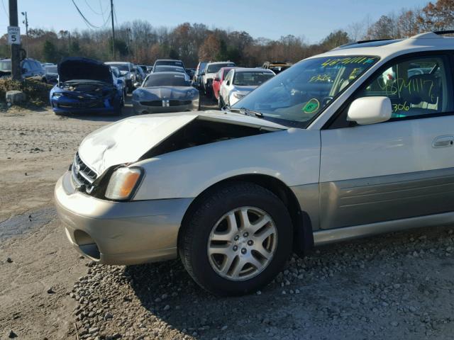 4S3BH686327638363 - 2002 SUBARU LEGACY OUT WHITE photo 9