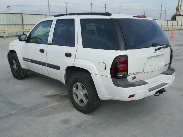 1GNDT13S042225449 - 2004 CHEVROLET TRAILBLAZE WHITE photo 3