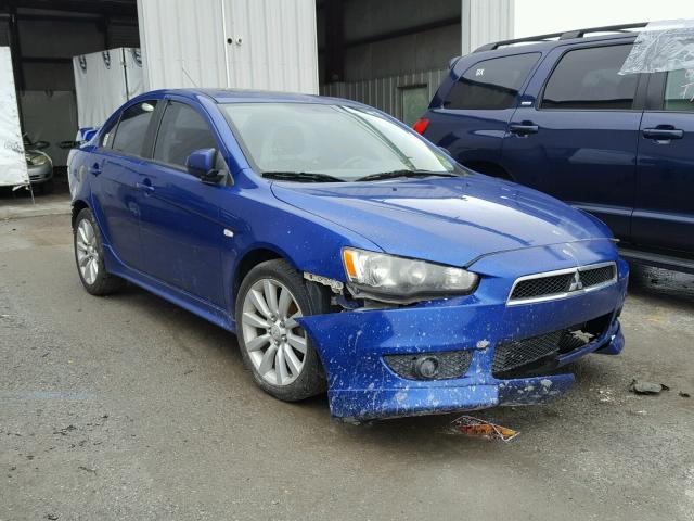 JA3AU86U38U043591 - 2008 MITSUBISHI LANCER GTS BLUE photo 1