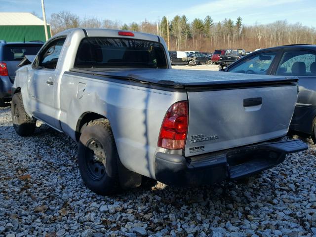 5TENX22N26Z239502 - 2006 TOYOTA TACOMA SILVER photo 3