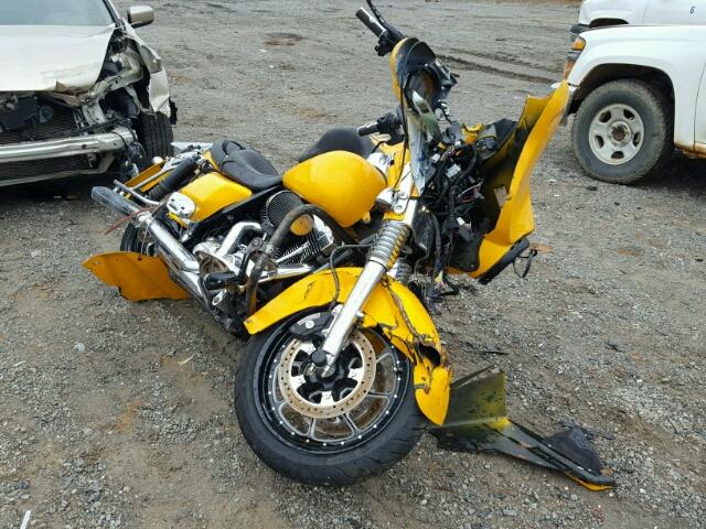 1HD1KB416AB635919 - 2010 HARLEY-DAVIDSON FLHX YELLOW photo 1