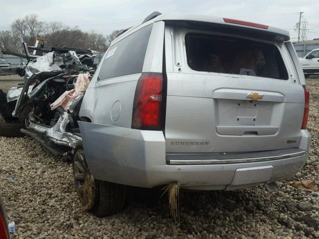 1GNSKKKC6FR673537 - 2015 CHEVROLET SUBURBAN K SILVER photo 3