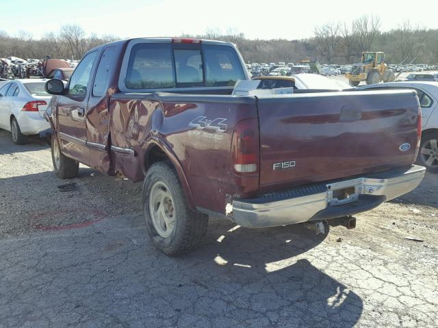 1FTDX1867VKA16851 - 1997 FORD F150 MAROON photo 3