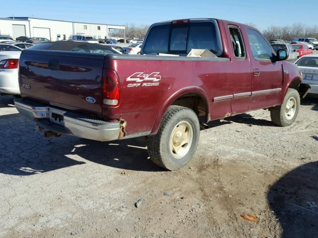 1FTDX1867VKA16851 - 1997 FORD F150 MAROON photo 4