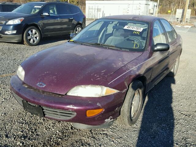 1G1JF5246S7165778 - 1995 CHEVROLET CAVALIER L PURPLE photo 2