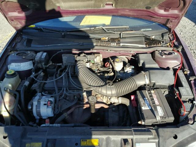 1G1JF5246S7165778 - 1995 CHEVROLET CAVALIER L PURPLE photo 7